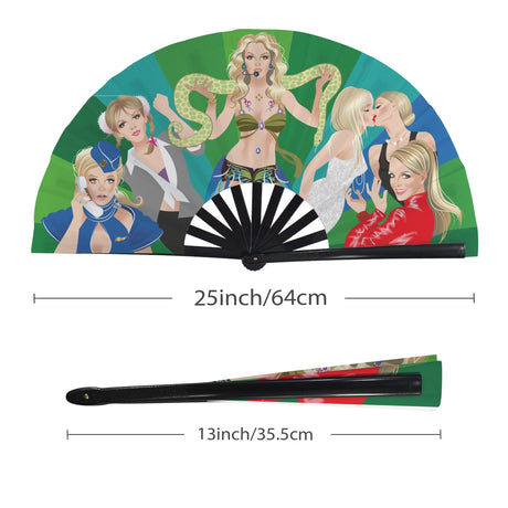 Oops (Folding Clack Fan)-Folding Fans-Swish Embassy