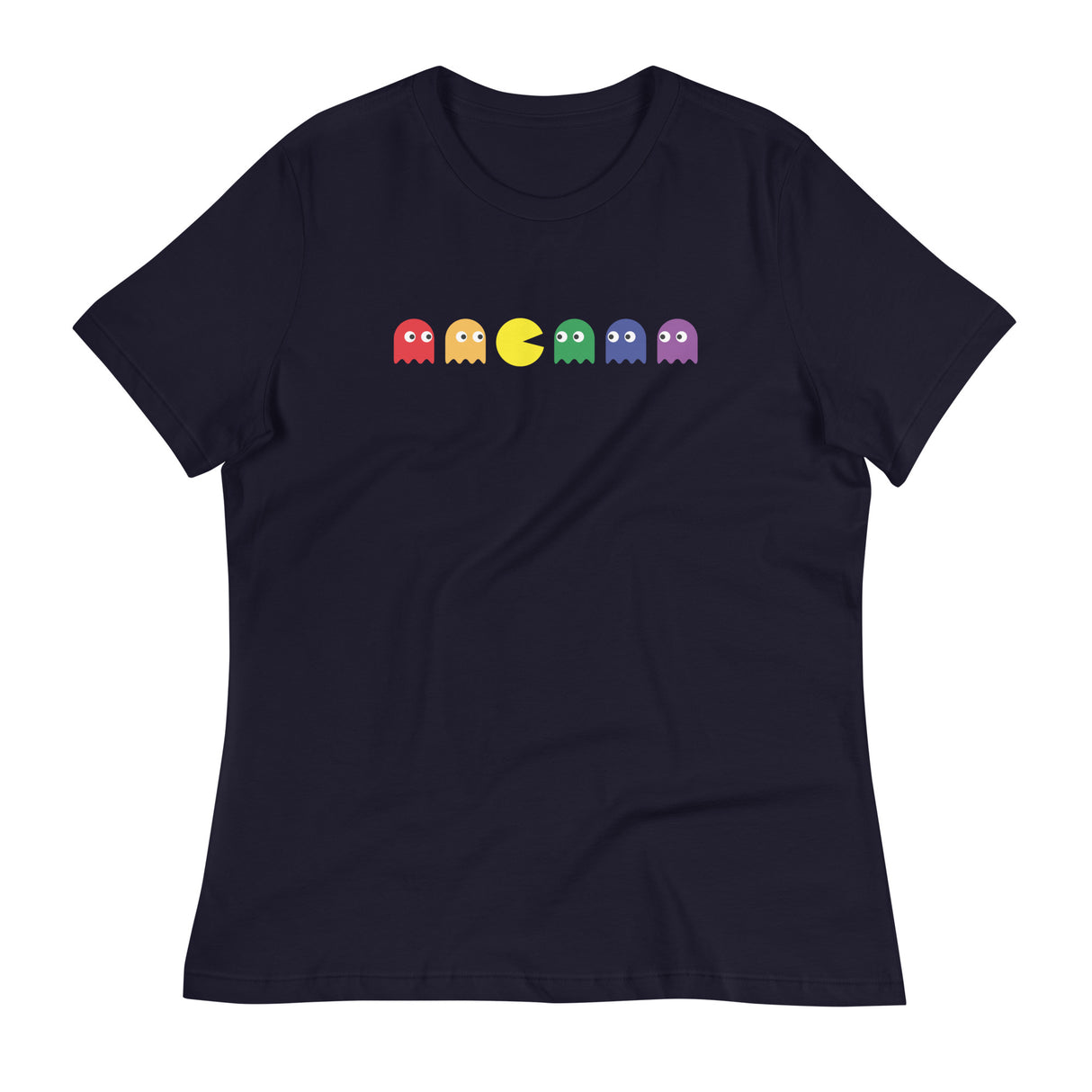 Pac Man Pride (Women's Relaxed T-Shirt)-Women's T-Shirts-Swish Embassy