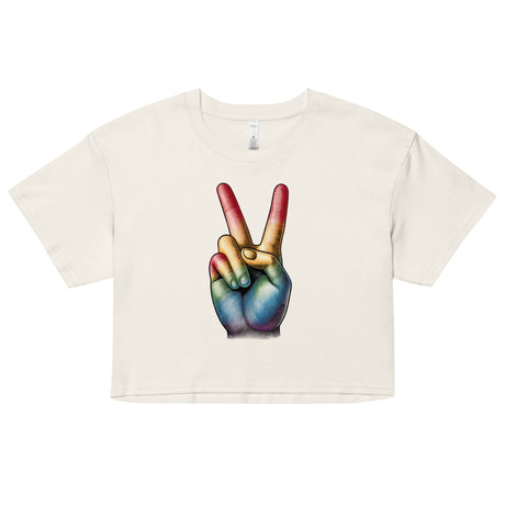 Peace and Pride (Crop Top)-Crop Top-Swish Embassy