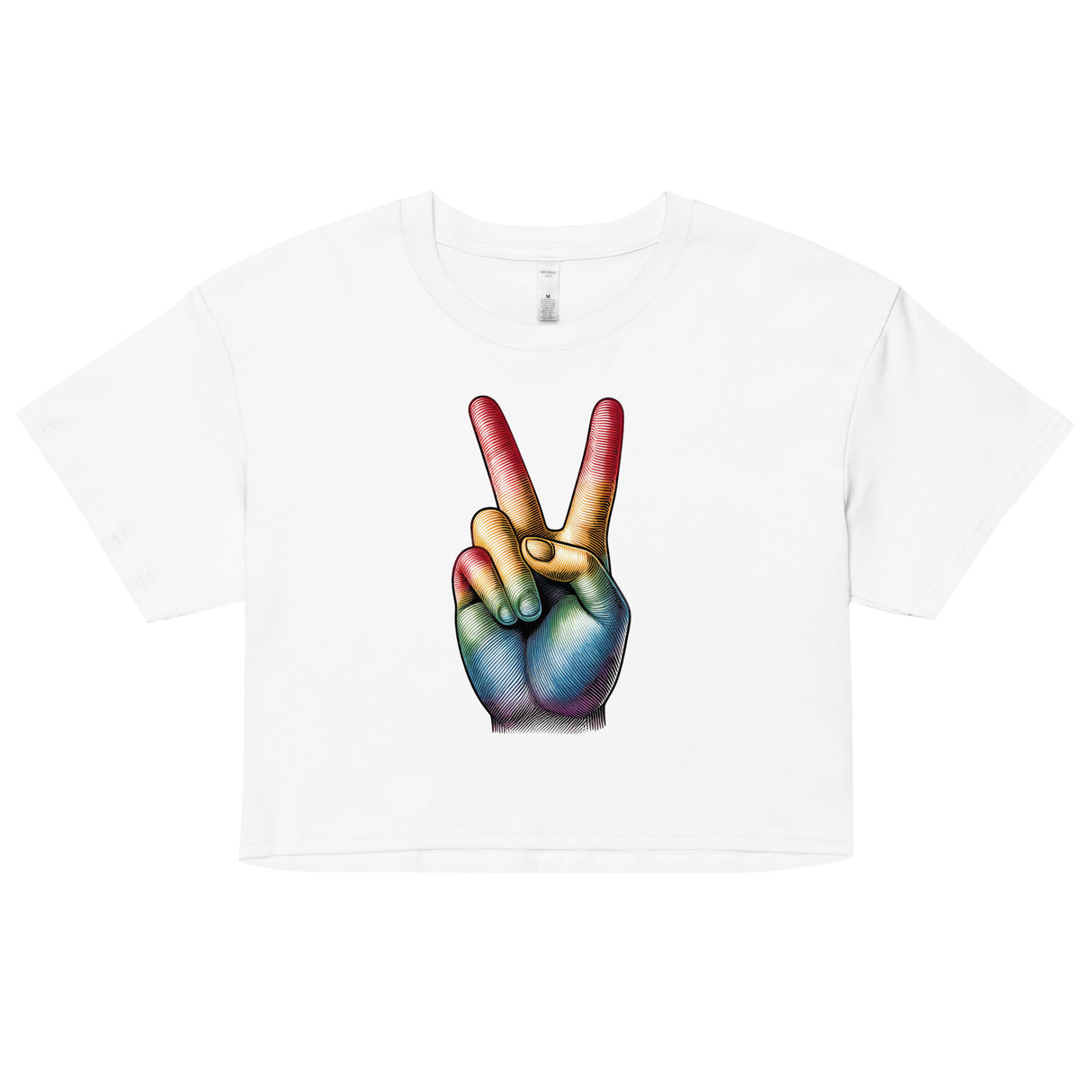 Peace and Pride (Crop Top)-Crop Top-Swish Embassy