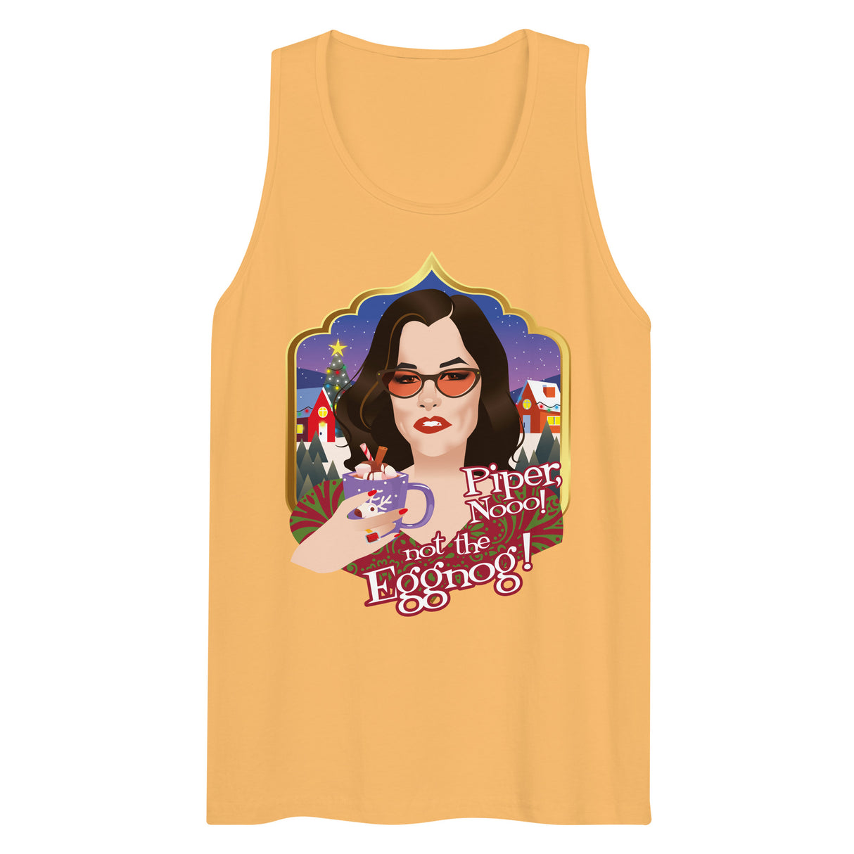 Piper Not the Eggnog! (Tank top)-Christmas Tank Tops-Swish Embassy