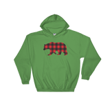 Plaid Bear (Hoodie)-Christmas Hoodies-Swish Embassy