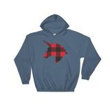 Plaid Unicorn (Hoodie)-Christmas Hoodies-Swish Embassy
