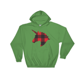 Plaid Unicorn (Hoodie)-Christmas Hoodies-Swish Embassy