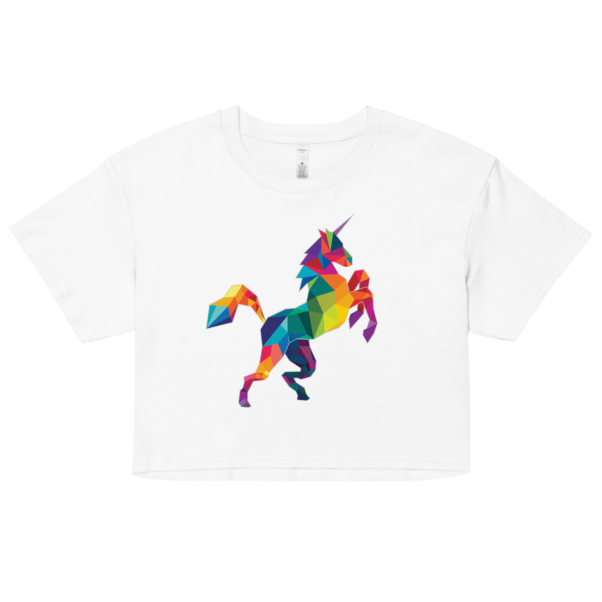 Polygon Unicorn (Crop Top)-Crop Top-Swish Embassy