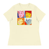 Pop Art Girls (Women's Relaxed T-Shirt)-Women's T-Shirts-Swish Embassy
