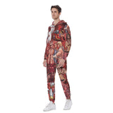 Pop Boys Red (AOP Union Suit)-AOP Union Suit-Swish Embassy