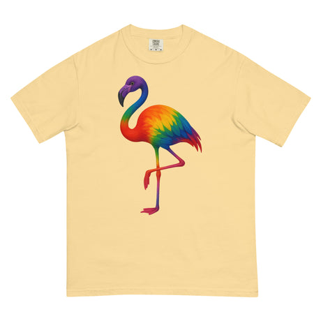 Pride Flamingo (Boxy Tee)-Boxy T-Shirt-Swish Embassy
