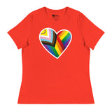 Pride Heart (Women's Relaxed T-Shirt)-Women's T-Shirts-Swish Embassy