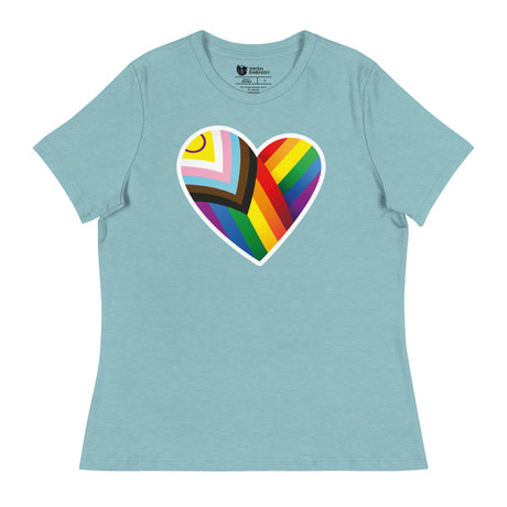 Pride Heart (Women's Relaxed T-Shirt)-Women's T-Shirts-Swish Embassy
