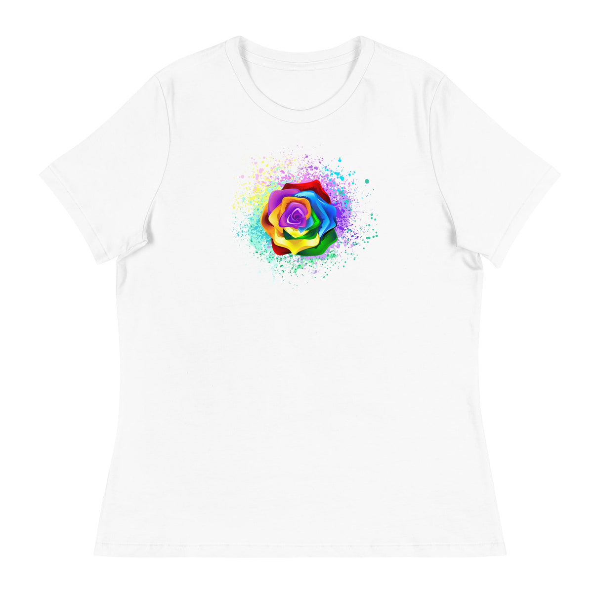Pride Rose (Women's Relaxed T-Shirt)-Women's T-Shirts-Swish Embassy