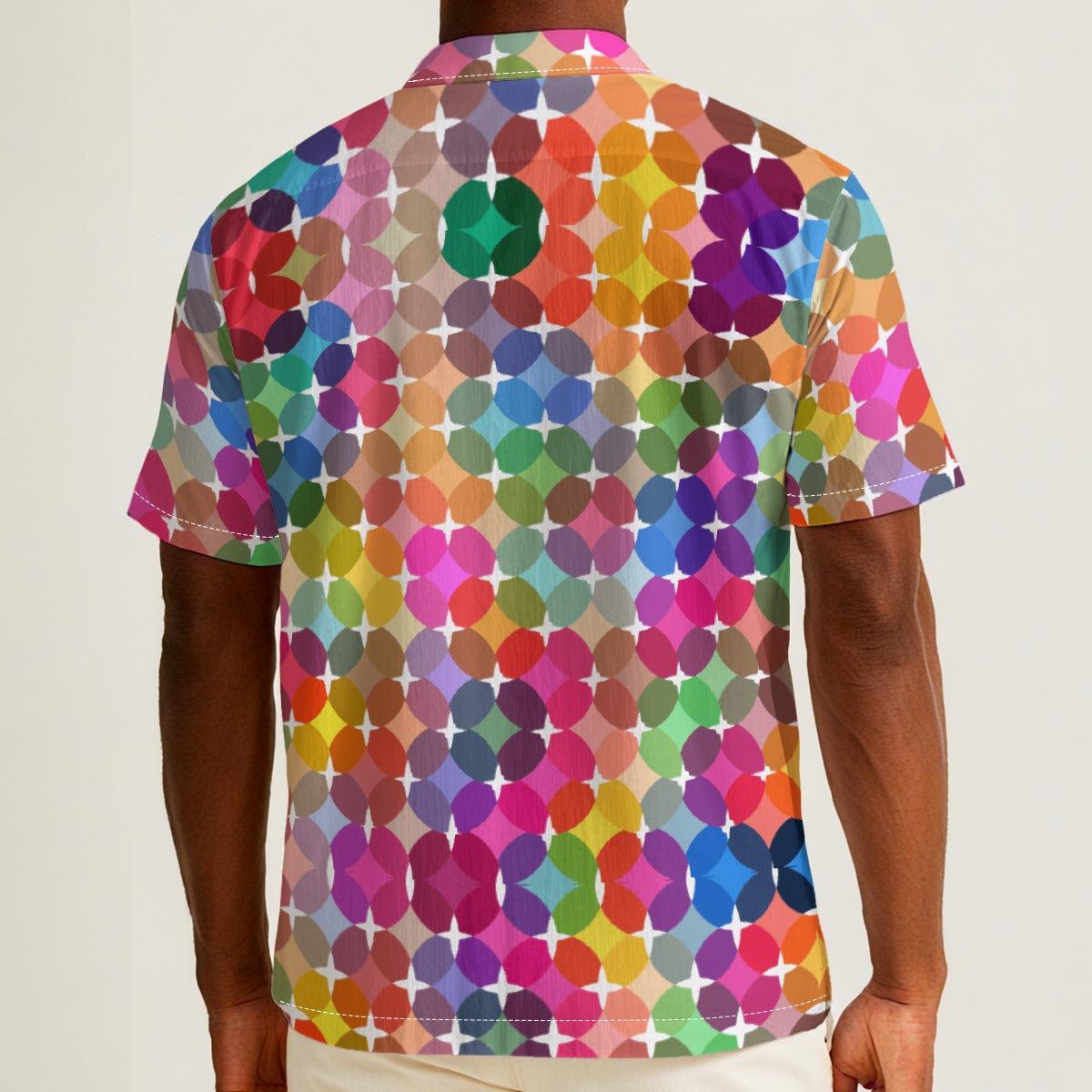Rainbow Star (Cotton Button Shirt)-Cotton Button Shirt-Swish Embassy