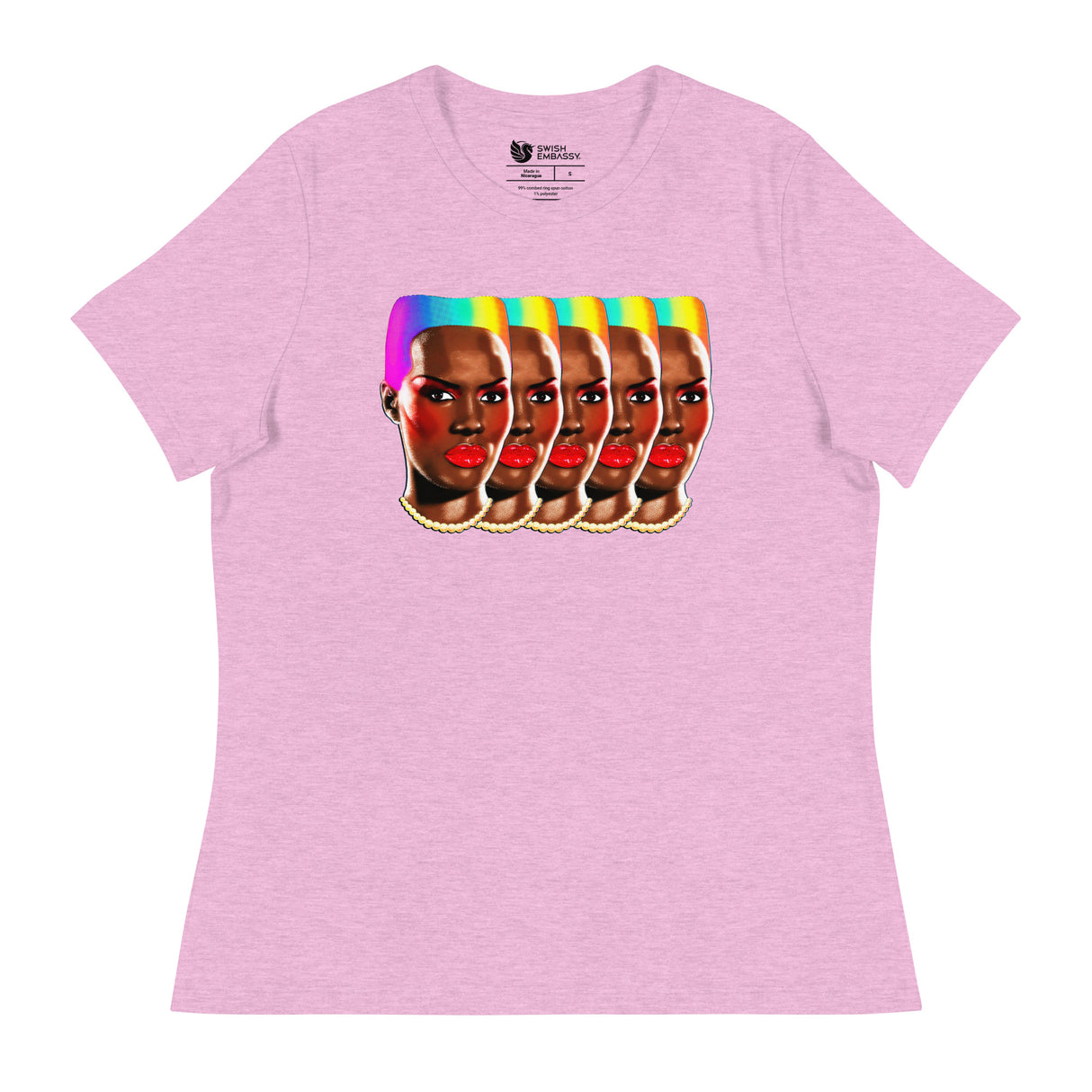 Rainbows and Rhythm (Women's Relaxed T-Shirt)-Women's T-Shirts-Swish Embassy