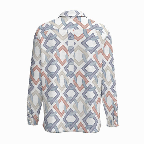 Rings (Cotton Long Sleeve Shirt)-Cotton Long Sleeve Button Shirt-Swish Embassy