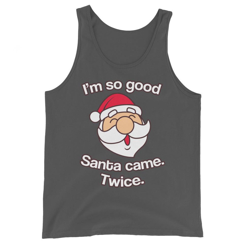 Santa Came Twice (Tank Top)-Christmas Tank Tops-Swish Embassy