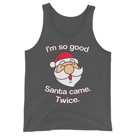 Santa Came Twice (Tank Top)-Christmas Tank Tops-Swish Embassy