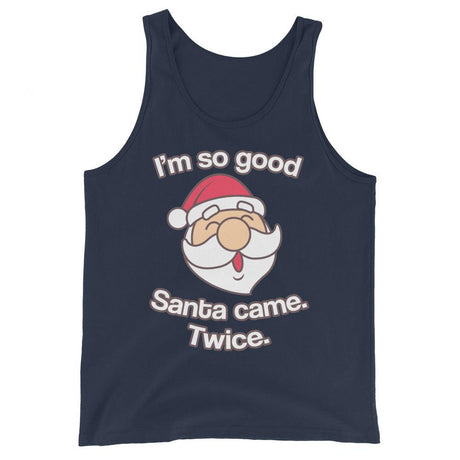 Santa Came Twice (Tank Top)-Christmas Tank Tops-Swish Embassy