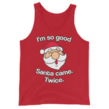 Santa Came Twice (Tank Top)-Christmas Tank Tops-Swish Embassy