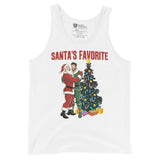 Santa's Favorite (Tank Top)-Christmas Tank Tops-Swish Embassy