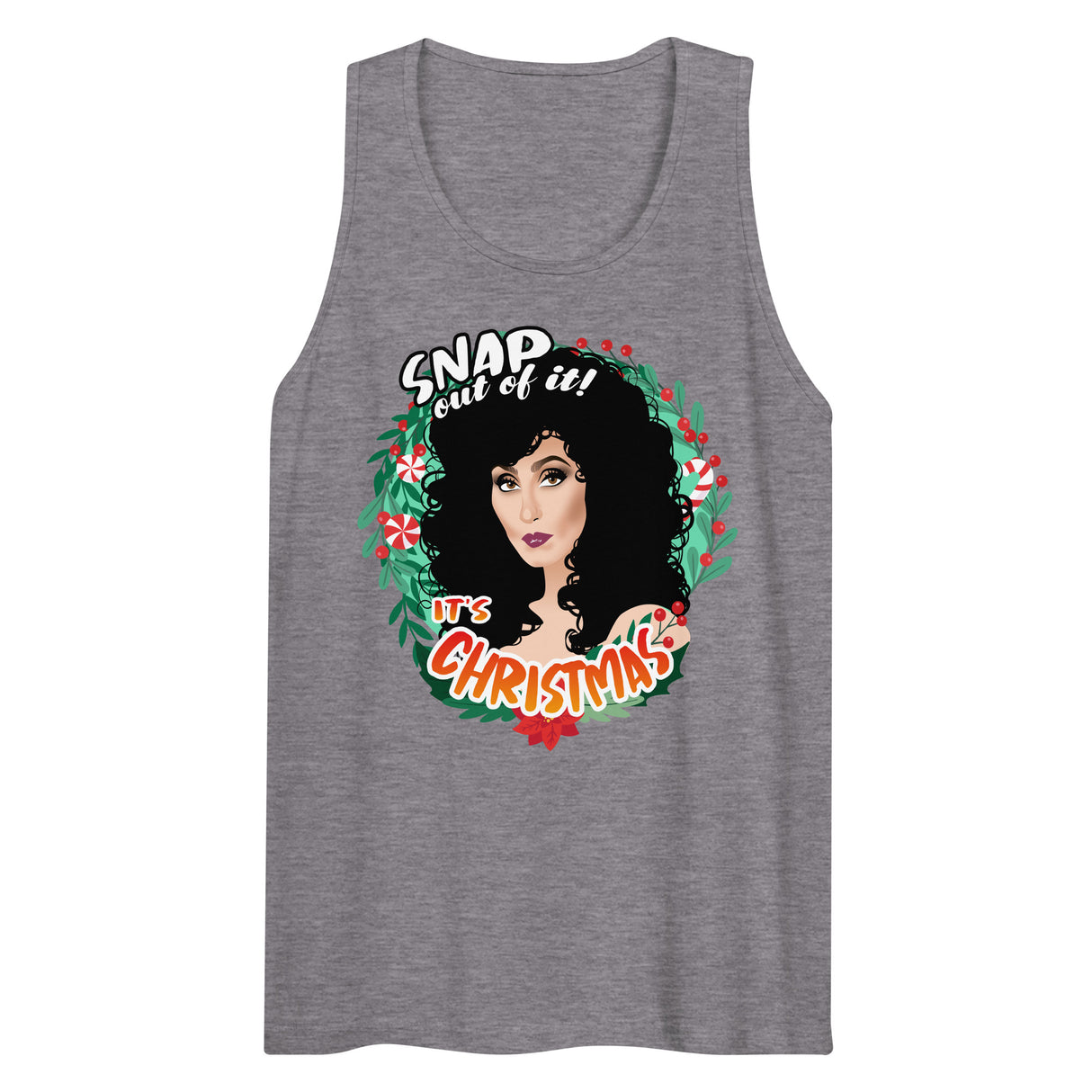 Snap Out of It It's Xmas (Tank top)-Christmas Tank Tops-Swish Embassy