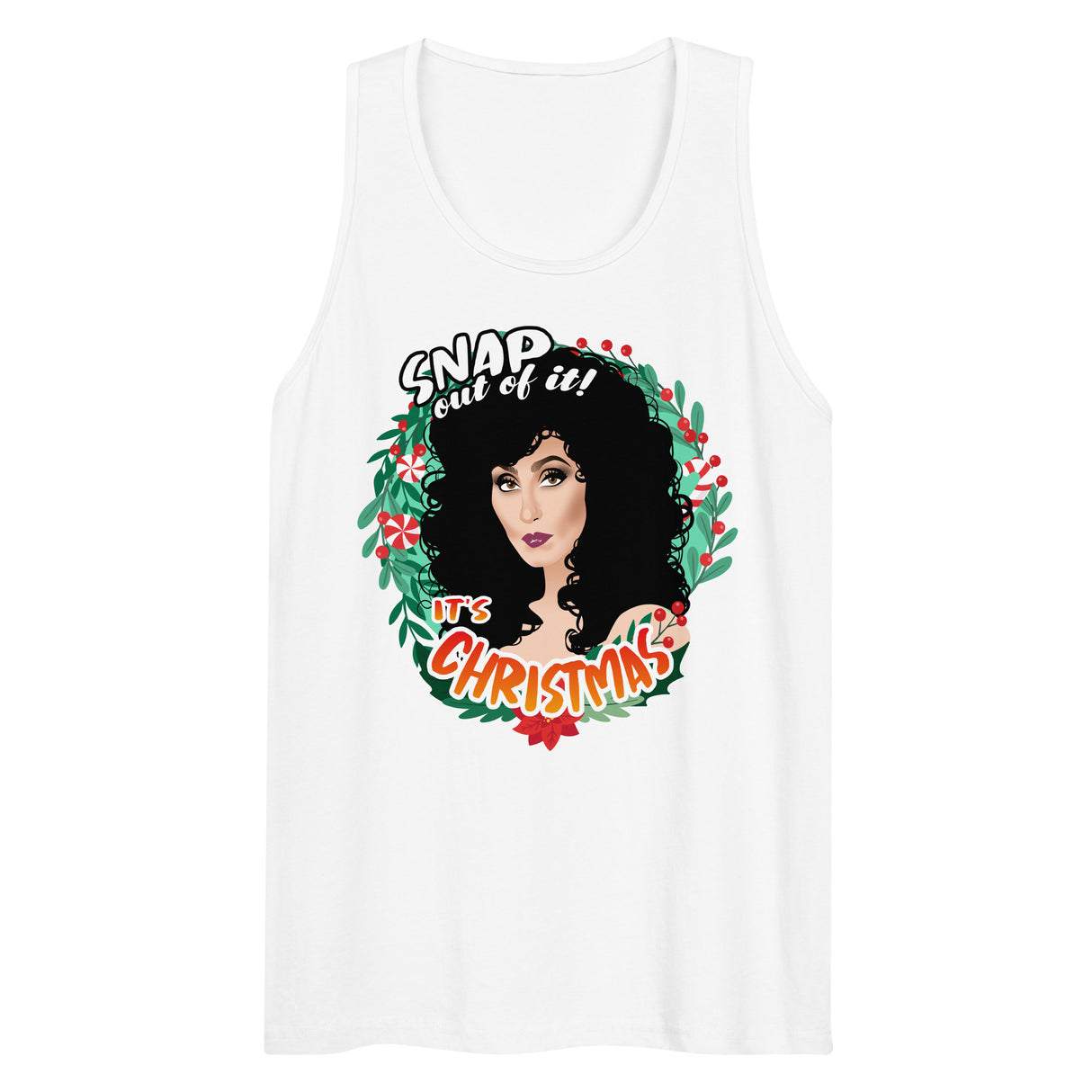 Snap Out of It It's Xmas (Tank top)-Christmas Tank Tops-Swish Embassy