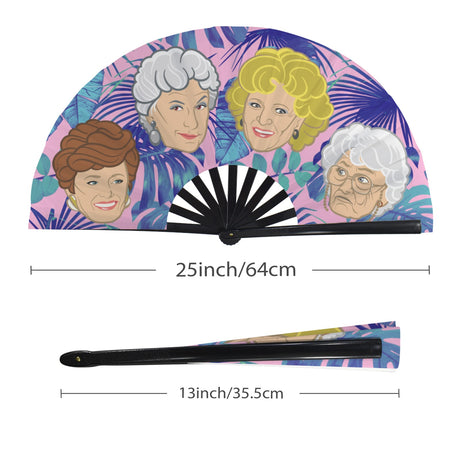 Stay Golden (Folding Clack Fan)-Folding Fans-Swish Embassy