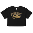 Straight Looking (Crop Top)-Crop Top-Swish Embassy