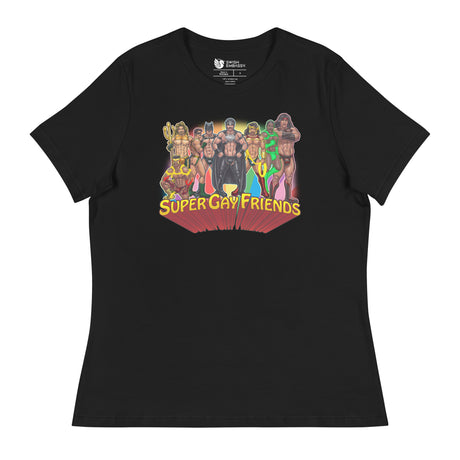 Supergay Friends (Women's Relaxed T-Shirt)-Women's T-Shirts-Swish Embassy