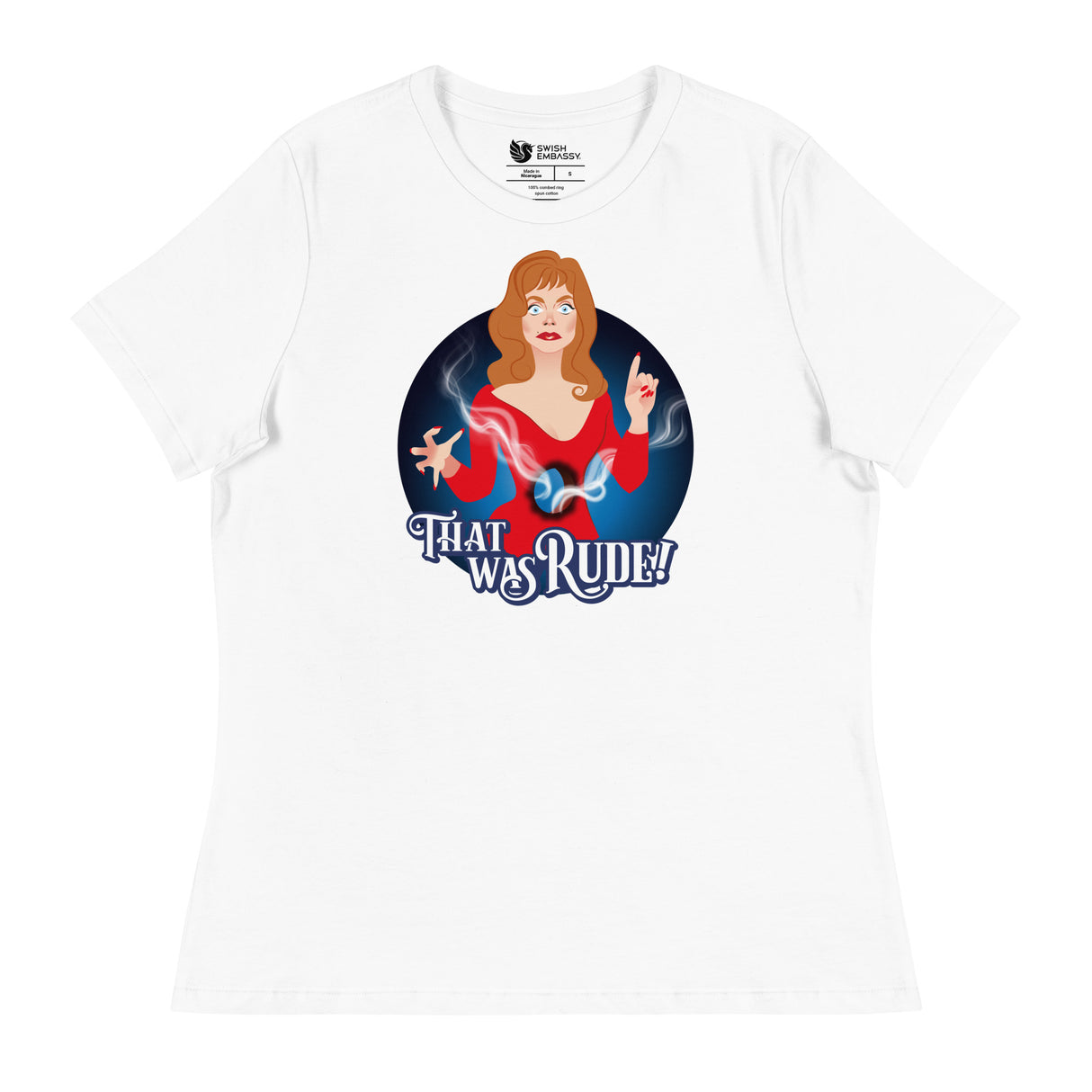 That Was Rude (Women's Relaxed T-Shirt)-Women's T-Shirts-Swish Embassy