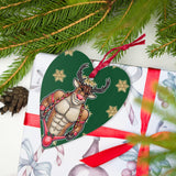 The Reindeer Loved Him (Ornament/Fridge Magnet)-Wood Ornament-Swish Embassy