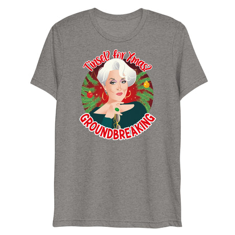 Tinsel for Xmas? Groundbreaking (Triblend)-Christmas Triblends-Swish Embassy