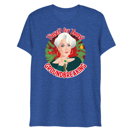 Tinsel for Xmas? Groundbreaking (Triblend)-Christmas Triblends-Swish Embassy