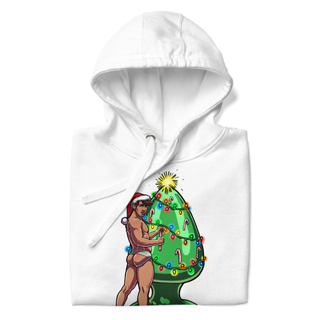 Trim the Rear (Hoodie)-Christmas Hoodies-Swish Embassy