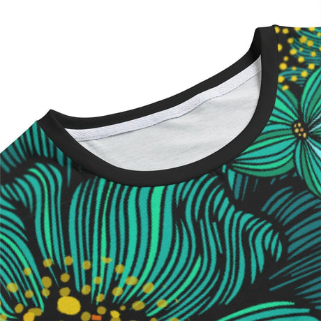 Turquoise (Allover T-Shirt)-Allover T-Shirt-Swish Embassy