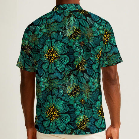 Turquoise (Cotton Button Shirt)-Cotton Button Shirt-Swish Embassy