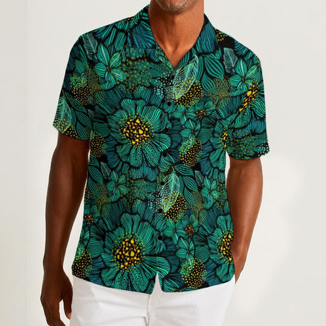 Turquoise (Cotton Button Shirt)-Cotton Button Shirt-Swish Embassy