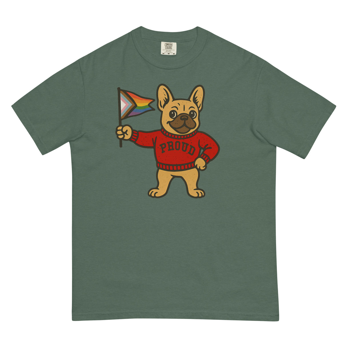 Varsity Pride Puppy (Boxy Tee)-Boxy T-Shirt-Swish Embassy
