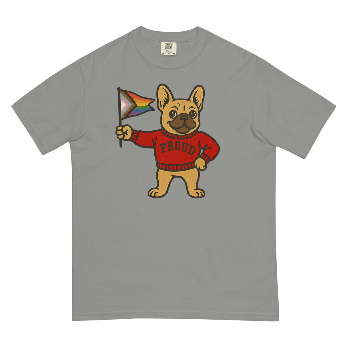 Varsity Pride Puppy (Boxy Tee)-Boxy T-Shirt-Swish Embassy