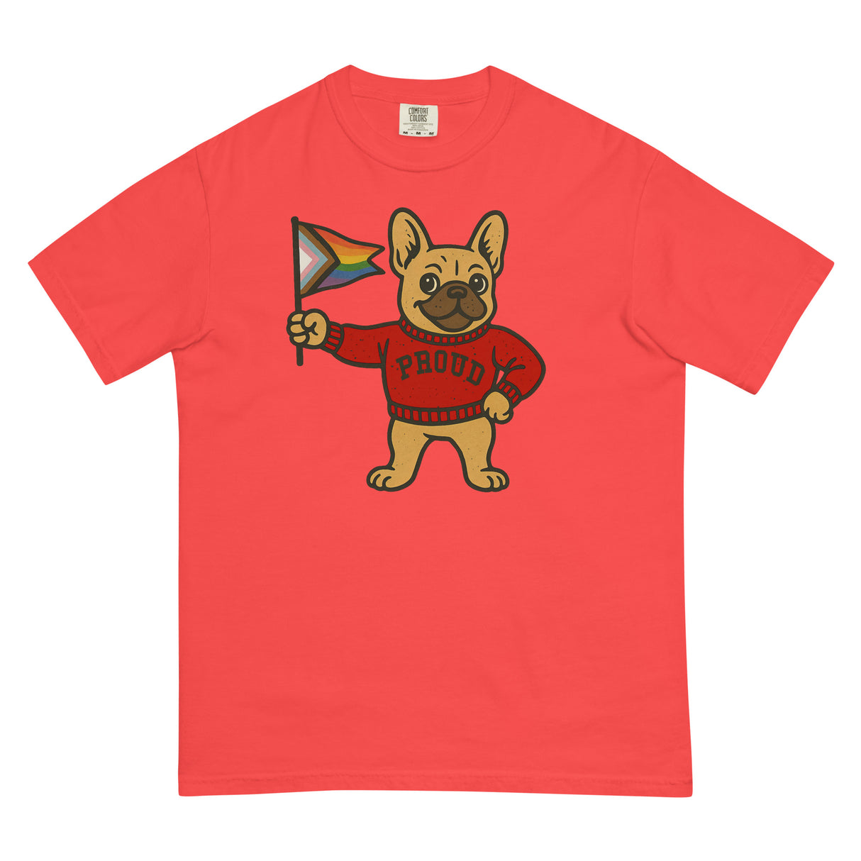 Varsity Pride Puppy (Boxy Tee)-Boxy T-Shirt-Swish Embassy