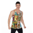 Vintage Gay Pulp (Allover Tank Top)-Allover Tank Top-Swish Embassy