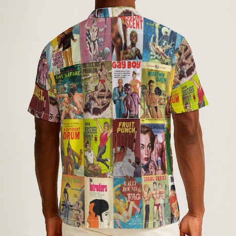 Vintage Gay Pulp (Cotton Button Shirt)-Cotton Button Shirt-Swish Embassy