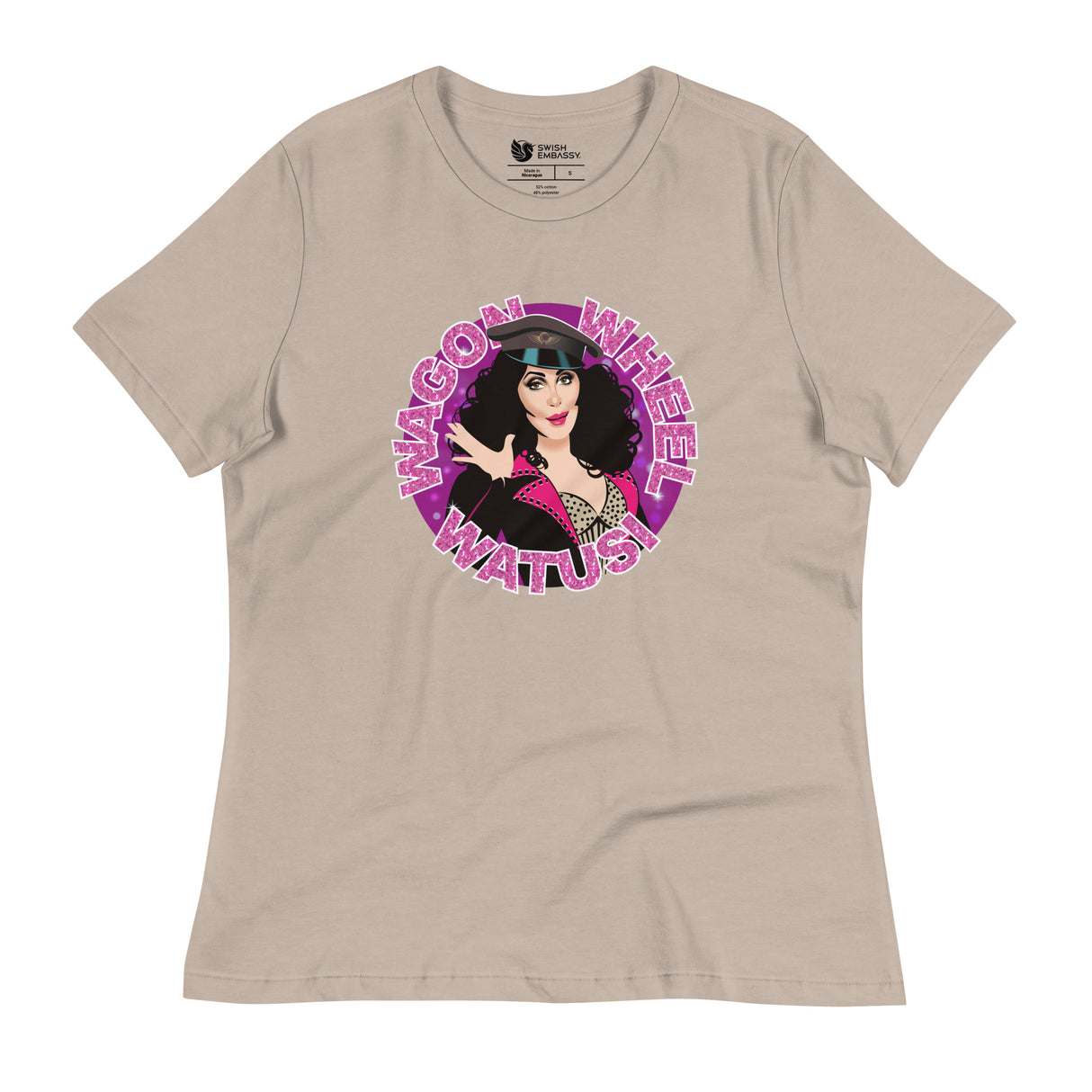 Wagon Wheel Watusi (Women's Relaxed T-Shirt)-Women's T-Shirts-Swish Embassy