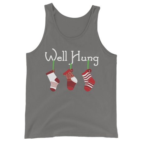 Well Hung Stocking (Tank Top)-Christmas Tank Tops-Swish Embassy