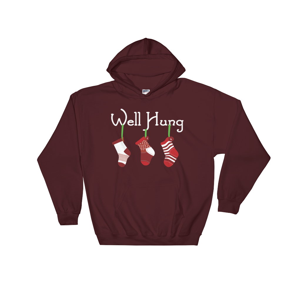 Well Hung Stockings (Hoodie)-Christmas Hoodies-Swish Embassy