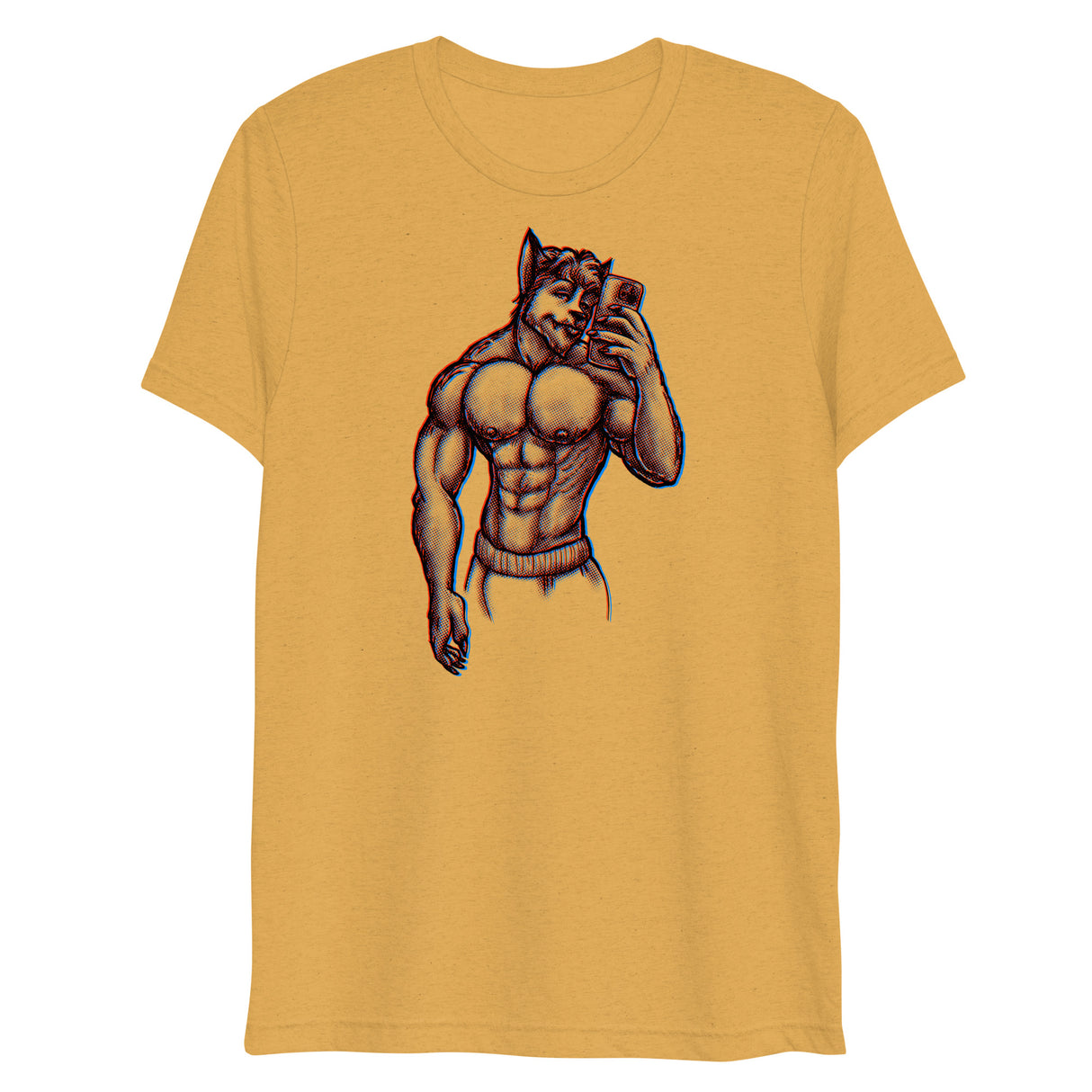 Wolfie (Triblend)-Triblend T-Shirt-Swish Embassy
