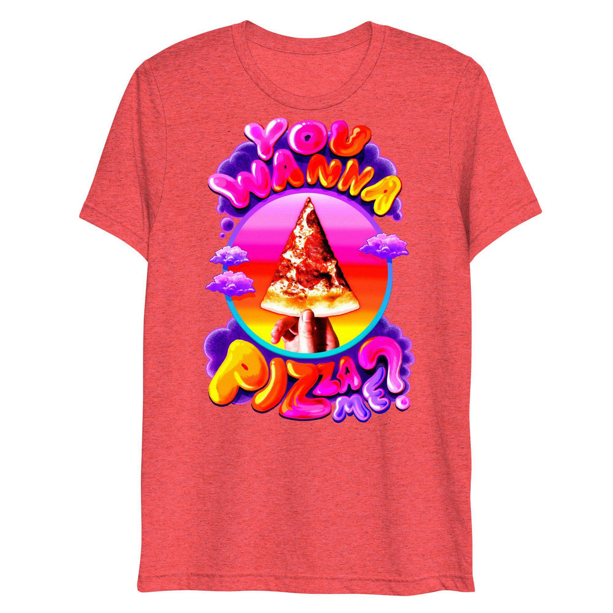 You Wanna Pizza Me? (Triblend)-Triblend T-Shirt-Swish Embassy