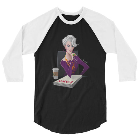 Dragon Lady (Raglan) - Black/White