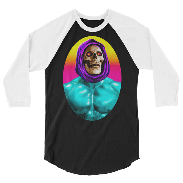 By the Power of Glitter (Raglan) - Black/White