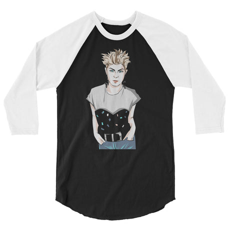 Robyn (Raglan) - Black/White