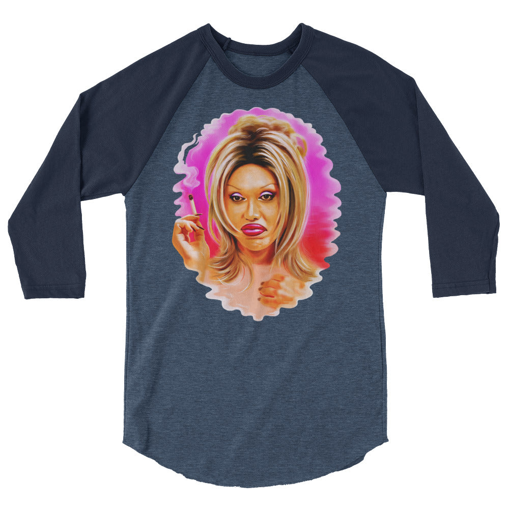 Spin Me Right Round (Raglan) - Heather Denim/Navy